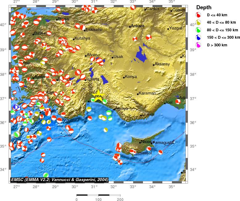 Regional moment Tensor