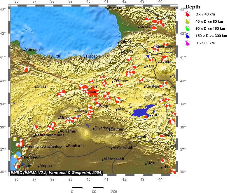 Regional moment Tensor