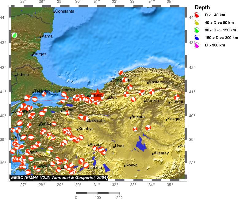 Regional moment Tensor