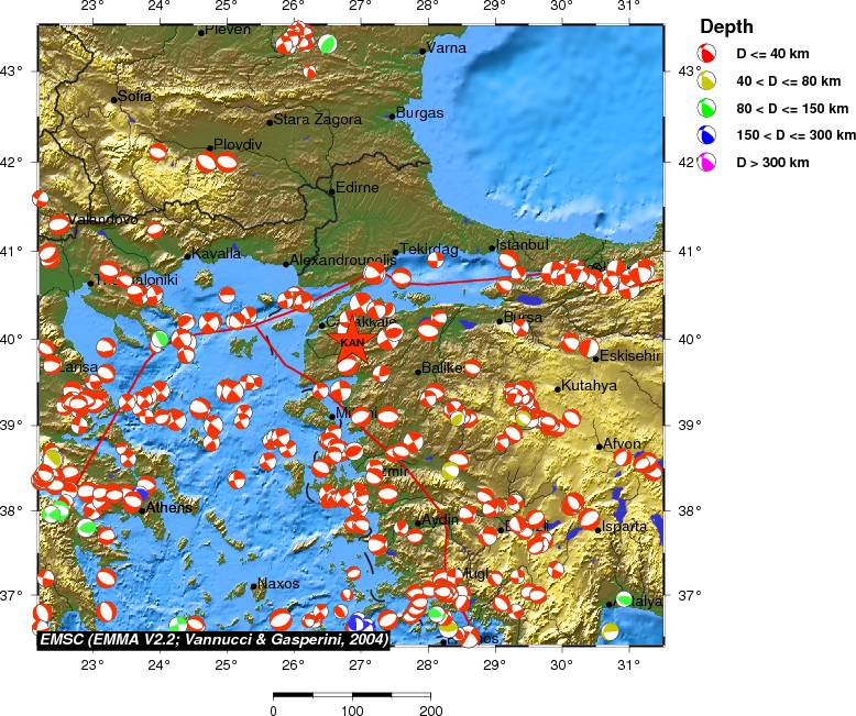 Regional moment Tensor
