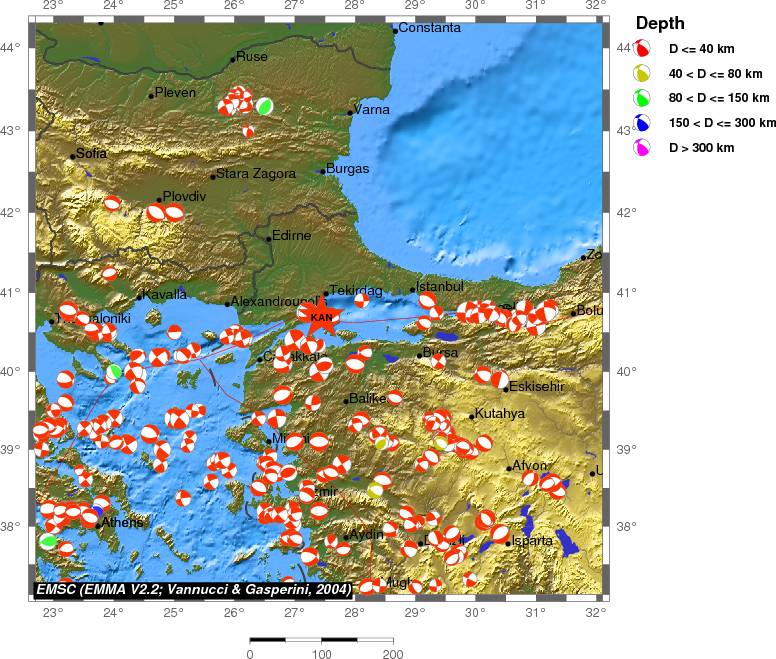 Regional moment Tensor