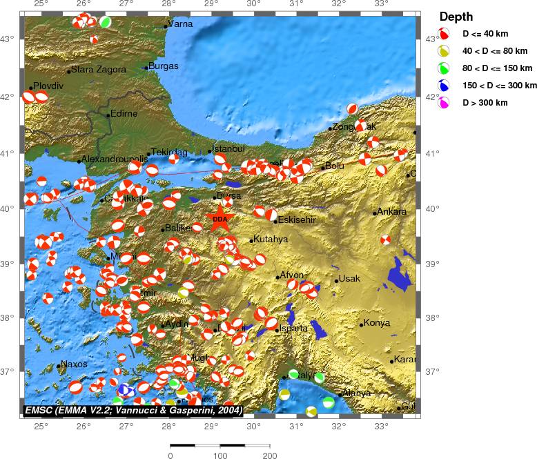 Regional moment Tensor
