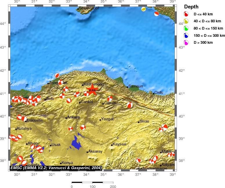 Regional moment Tensor
