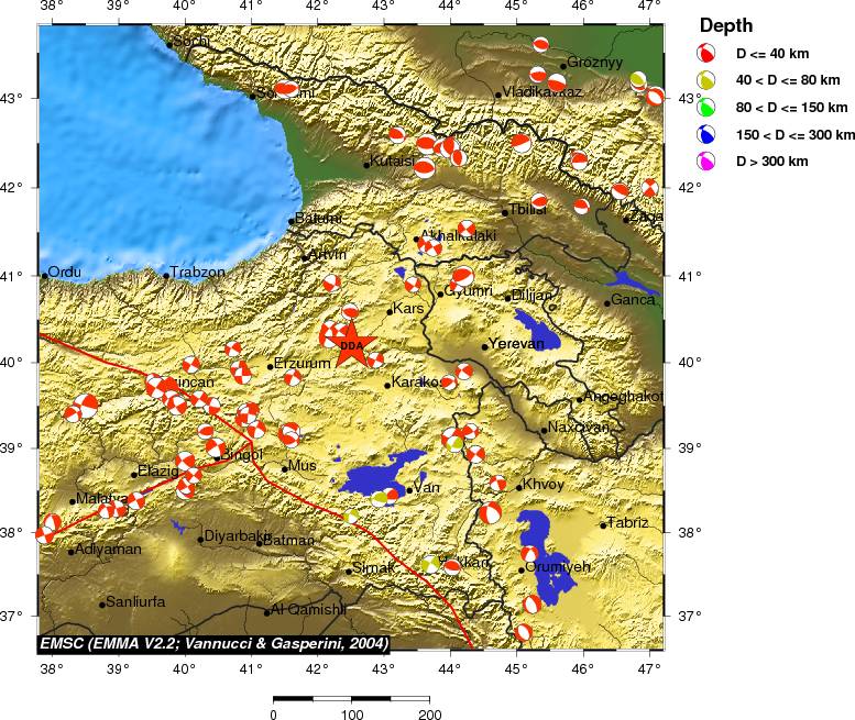 Regional moment Tensor