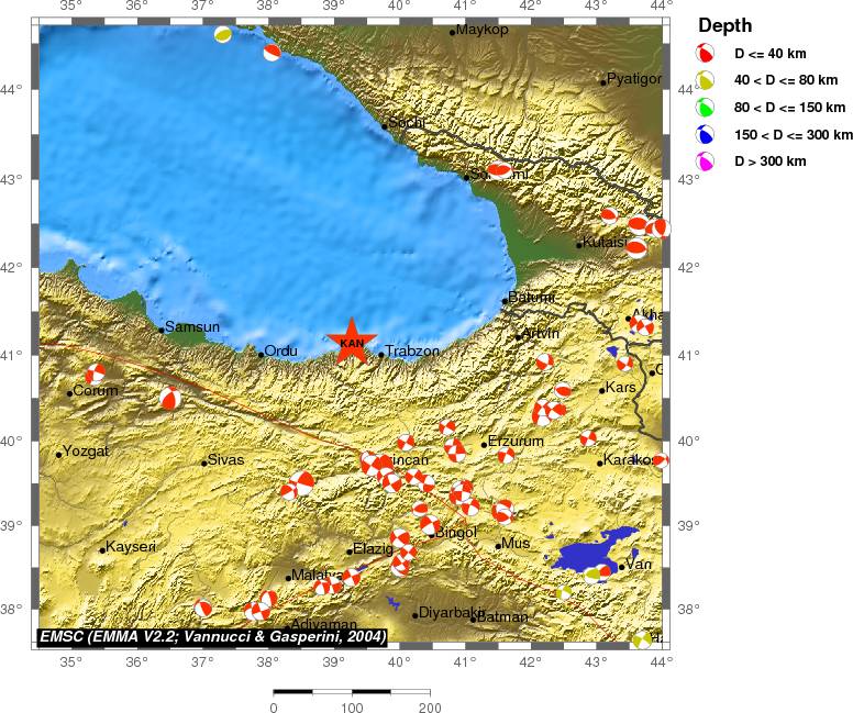 Regional moment Tensor