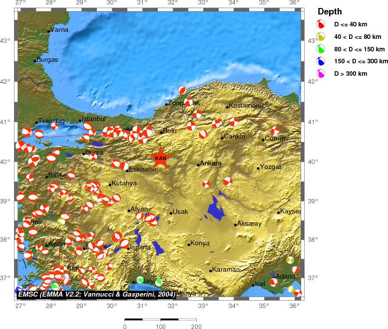 Regional moment Tensor