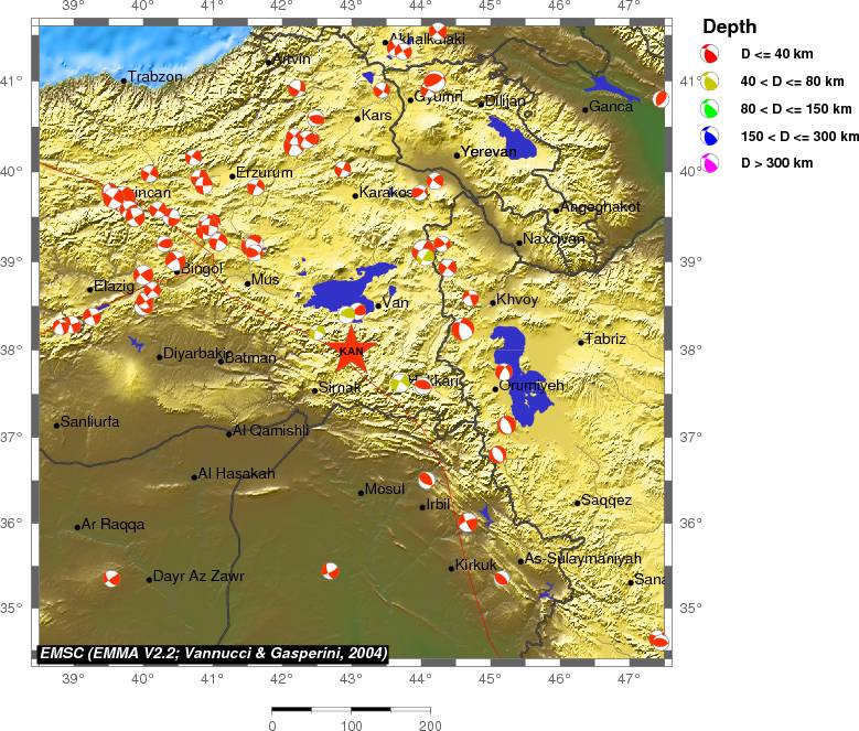 Regional moment Tensor