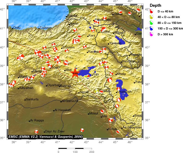 Regional moment Tensor
