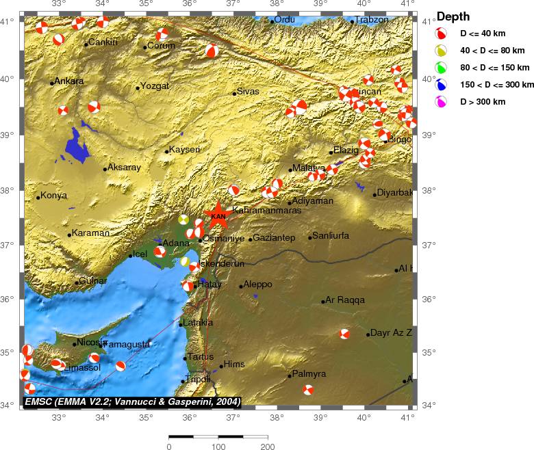 Regional moment Tensor