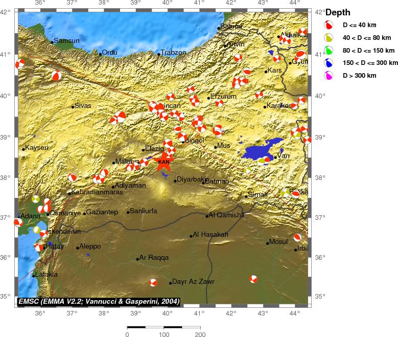Regional moment Tensor