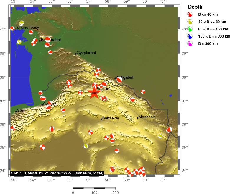 Regional moment Tensor