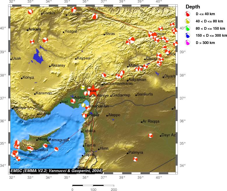Regional moment Tensor