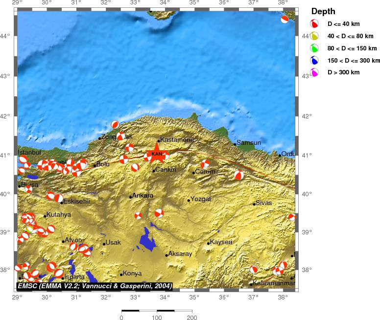 Regional moment Tensor