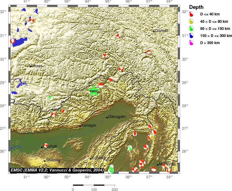 Regional moment Tensor