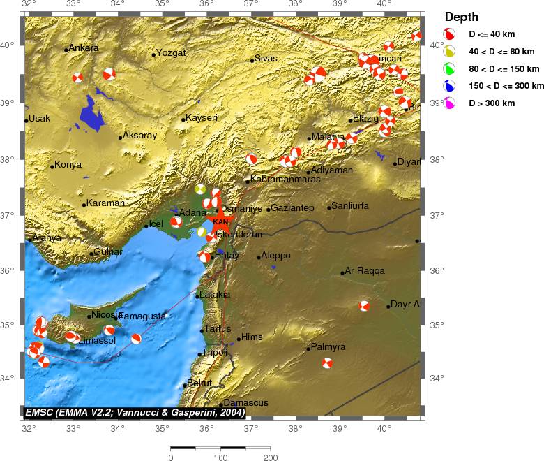 Regional moment Tensor