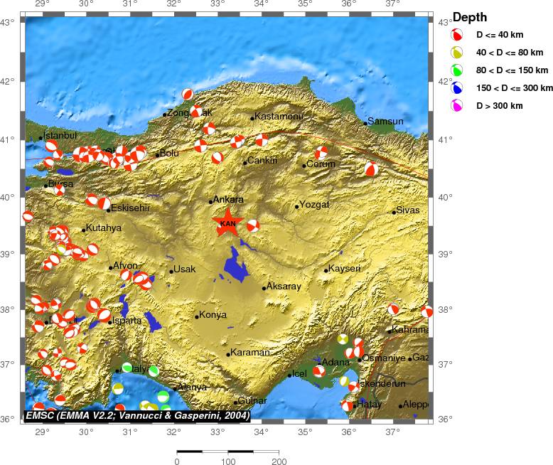 Regional moment Tensor