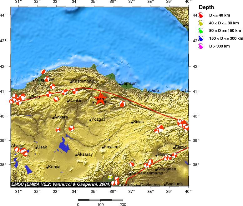 Regional moment Tensor
