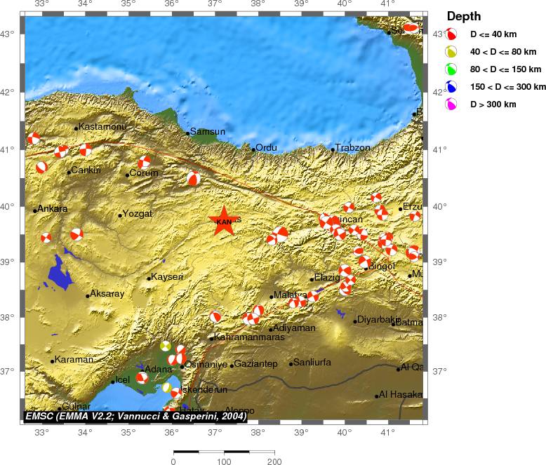 Regional moment Tensor