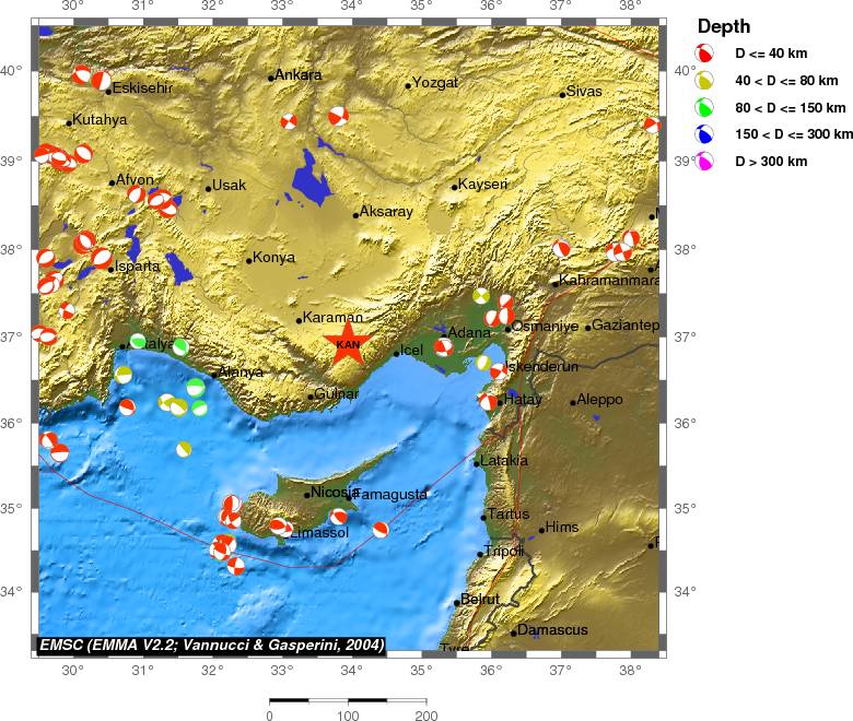 Regional moment Tensor