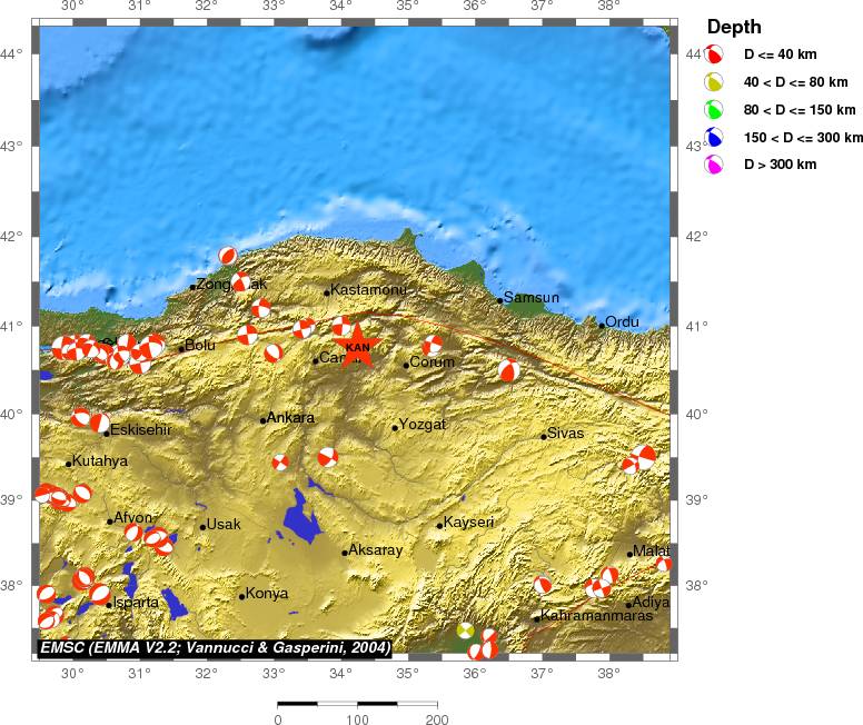 Regional moment Tensor