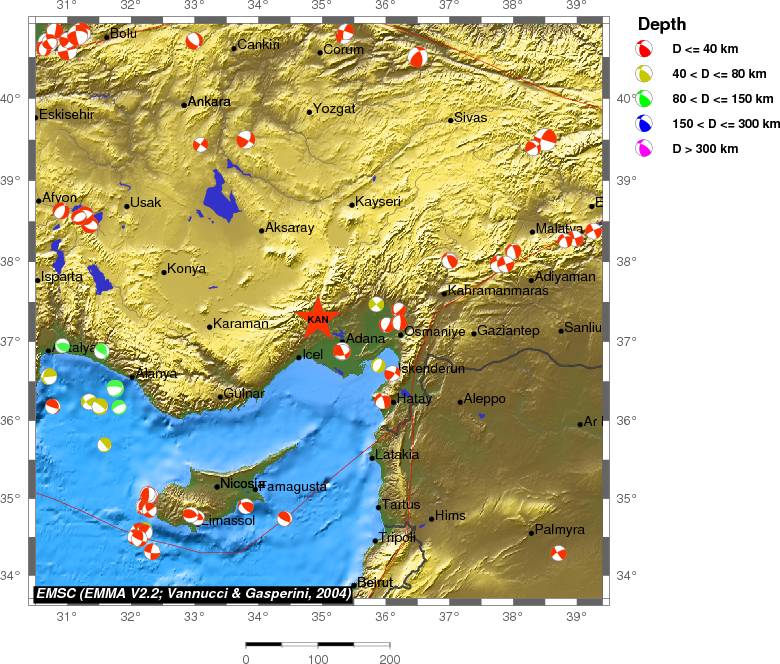 Regional moment Tensor
