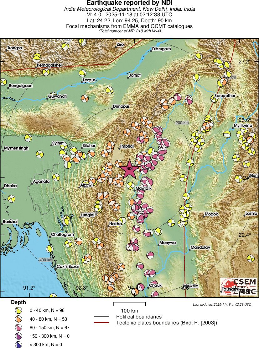 Regional moment Tensor