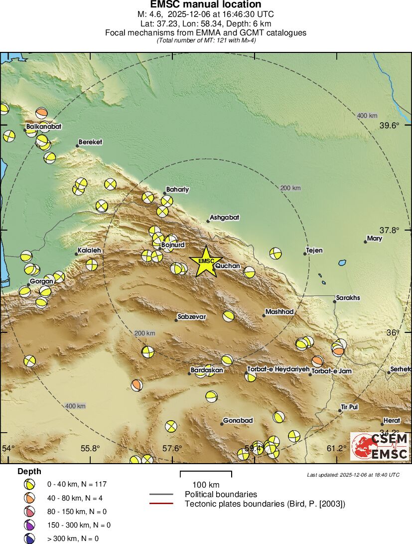 Regional moment Tensor