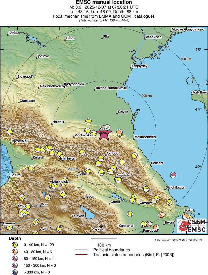 Regional moment Tensor