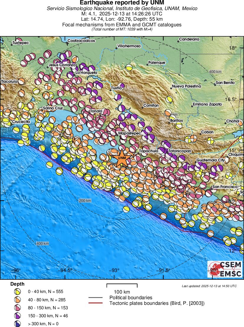Regional moment Tensor