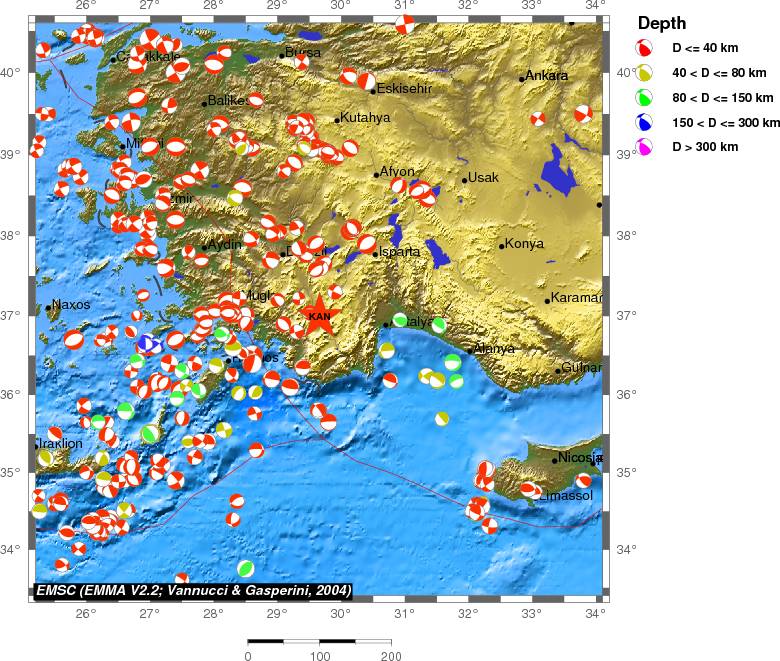 Regional moment Tensor