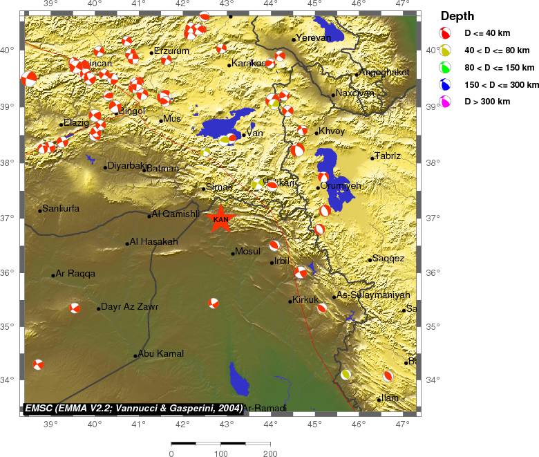 Regional moment Tensor