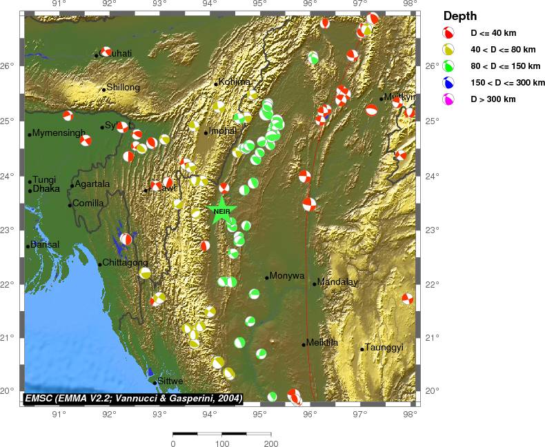 Regional moment Tensor