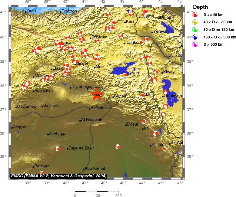 Regional moment Tensor