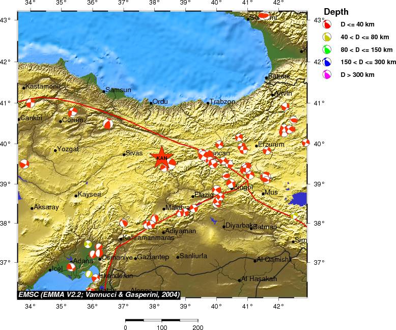 Regional moment Tensor