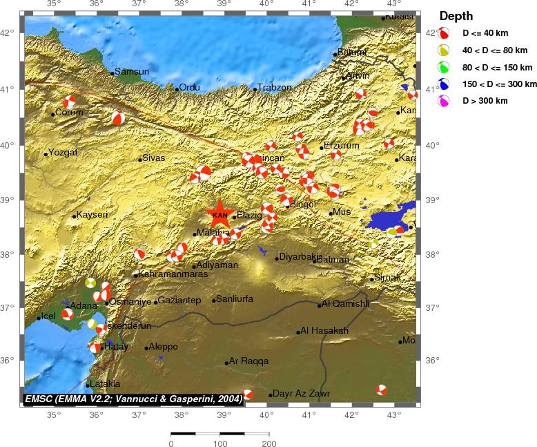 Regional moment Tensor
