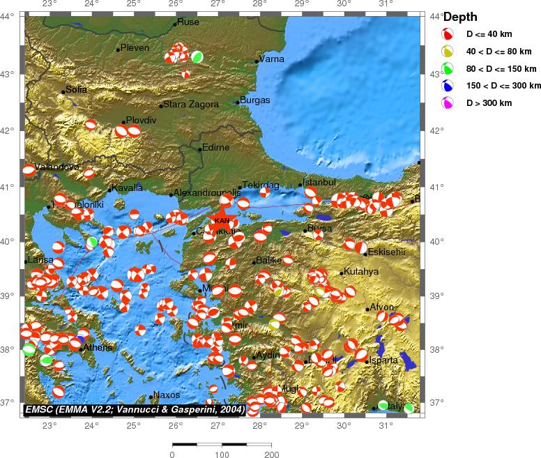 Regional moment Tensor