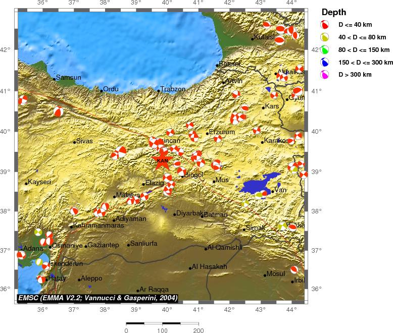 Regional moment Tensor