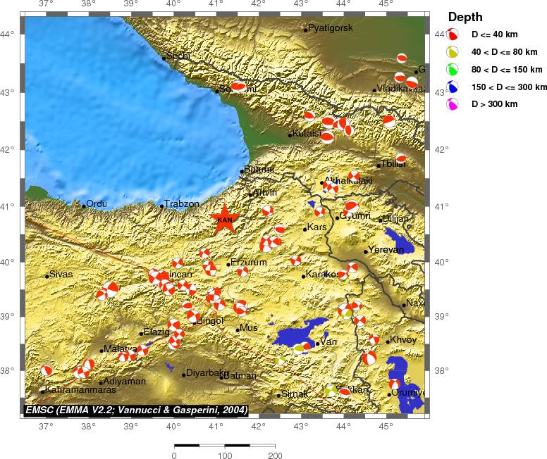 Regional moment Tensor
