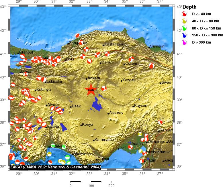 Regional moment Tensor