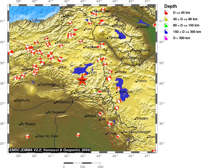 Regional moment Tensor