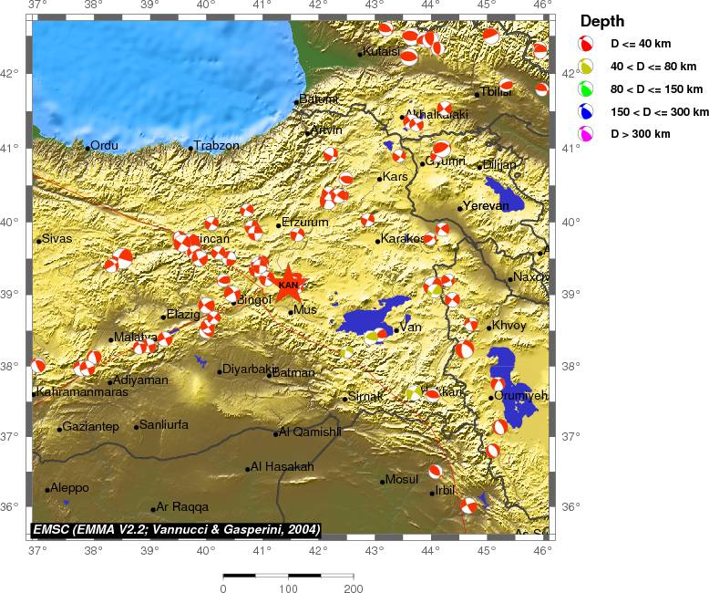 Regional moment Tensor