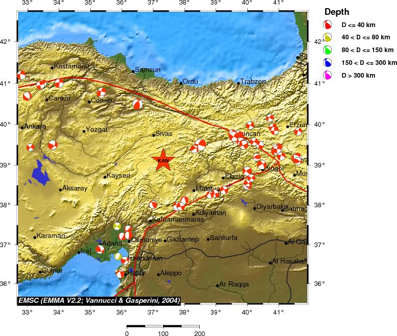 Regional moment Tensor