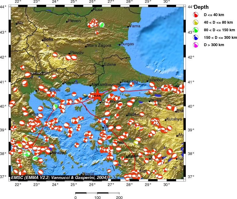 Regional moment Tensor
