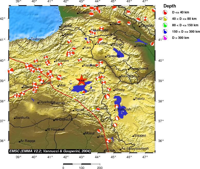 Regional moment Tensor