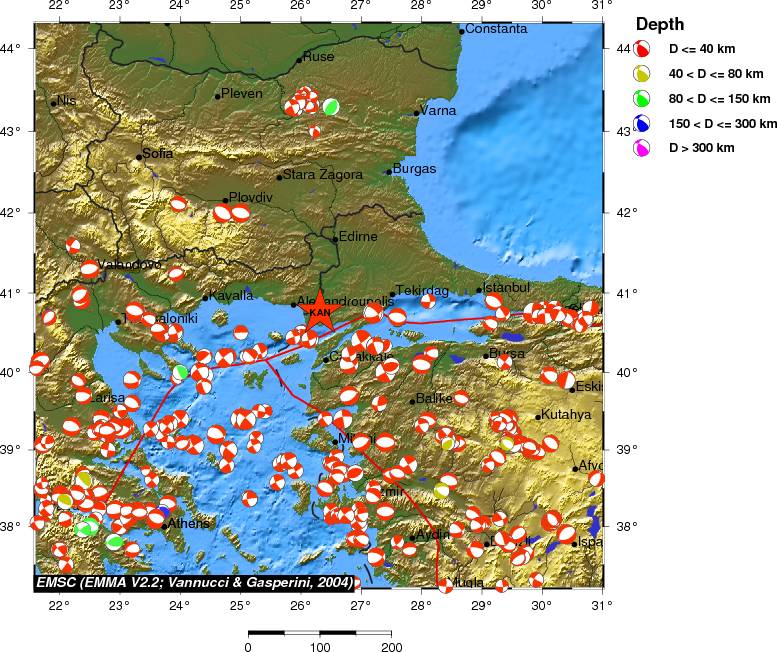 Regional moment Tensor