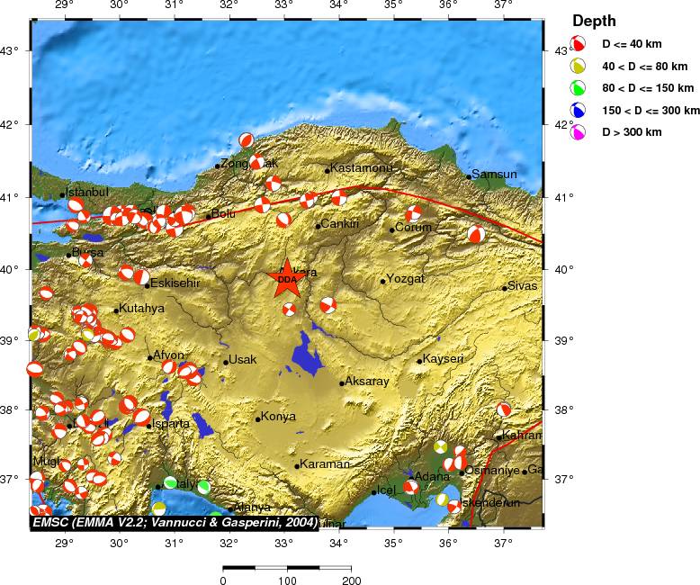 Regional moment Tensor