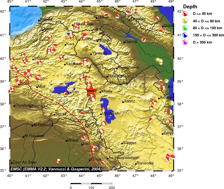 Regional moment Tensor