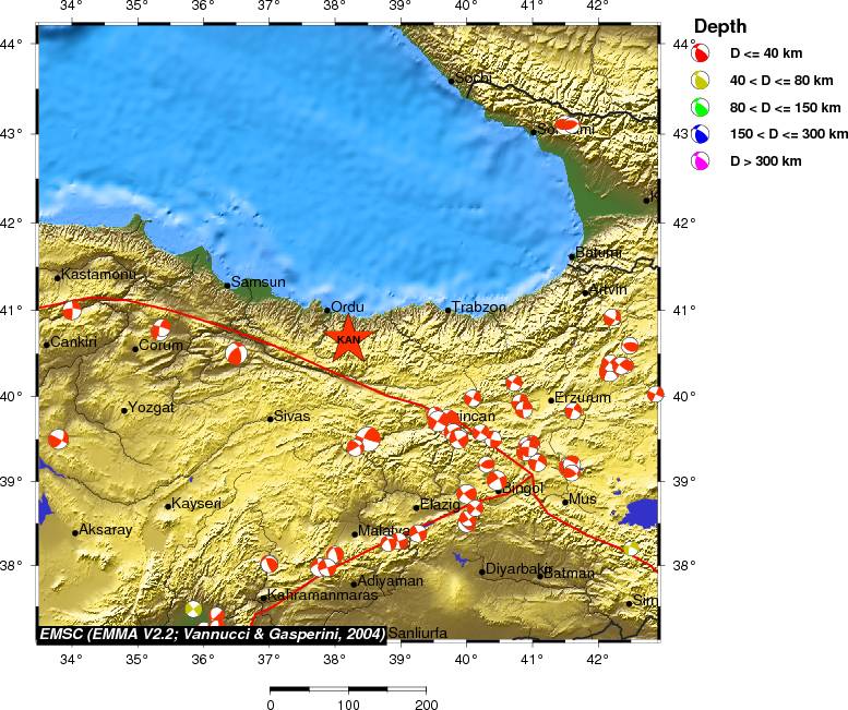 Regional moment Tensor