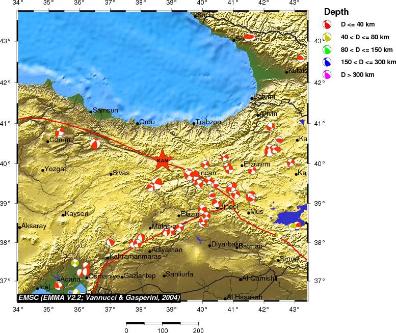 Regional moment Tensor