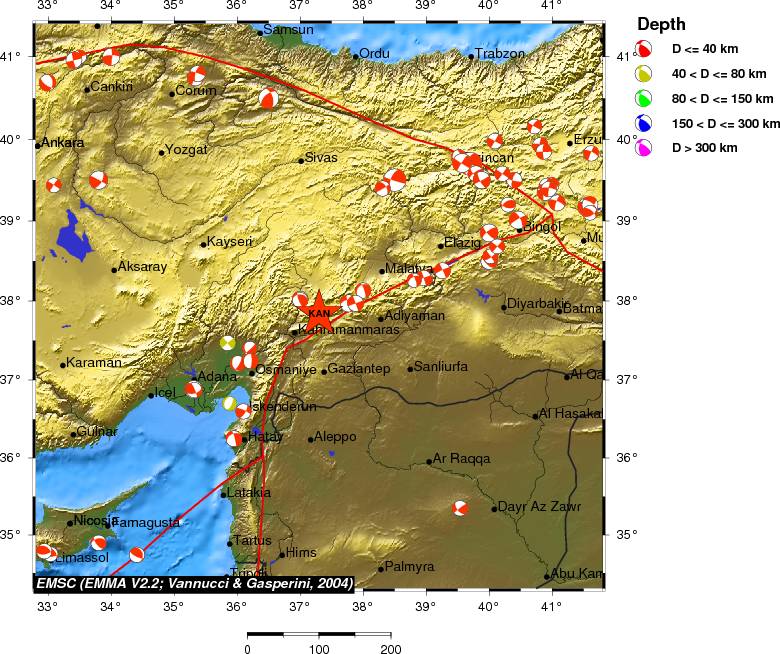 Regional moment Tensor